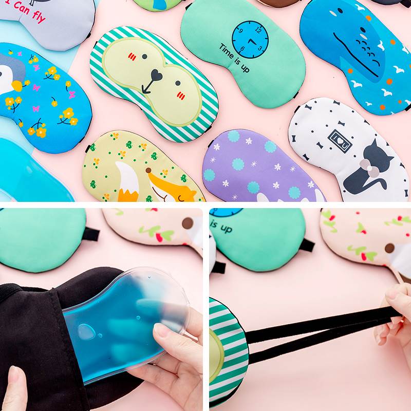 卡通可爱儿童护眼罩学生睡觉睡眠专用男遮光冷敷冰敷女眼睛罩午睡