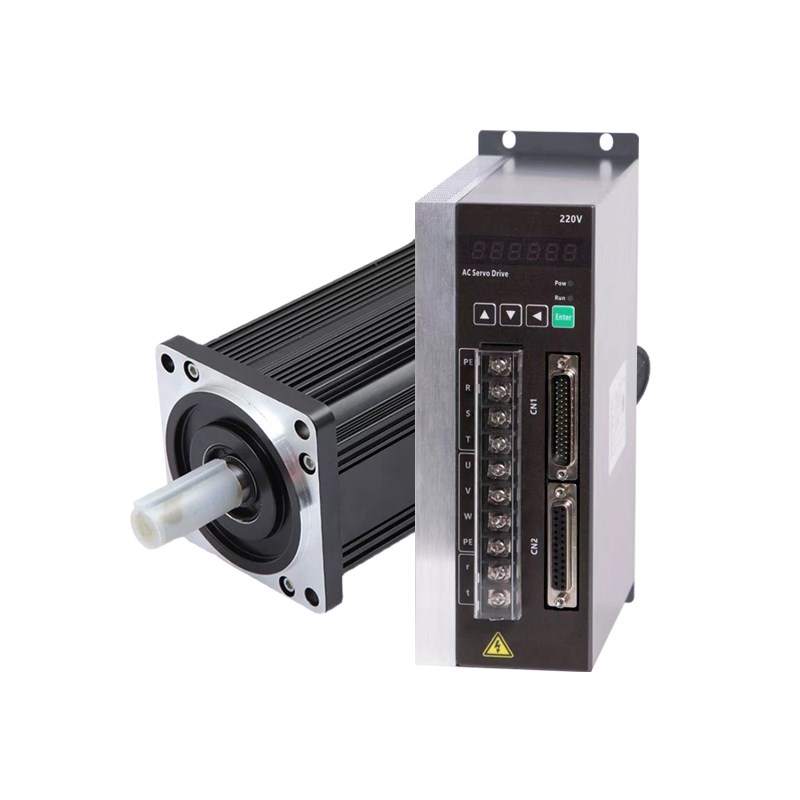 60/80/110/130/180交流伺服电机驱动器套装永磁同步马达