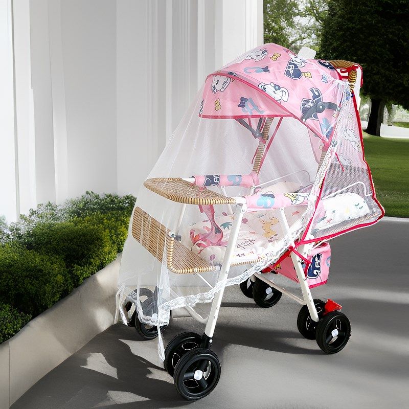 夏天藤椅小推车竹藤婴儿推车可坐可躺仿藤车轻便竹编车可折叠宝宝,婴童用品,四轮推车,淘宝优惠券,粉丝福利购,淘宝优惠卷