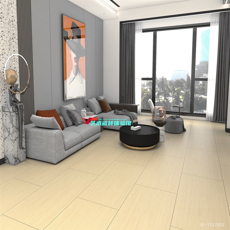 日式原木奶油风木纹瓷砖600x1200仿古砖客厅卧室仿实木纹防滑地砖