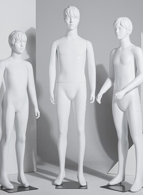 青少年模特道具男女全身五官服装店展示架假人情侣橱窗Z儿童模特