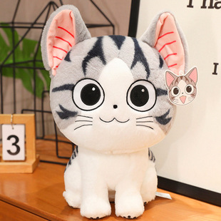 仿真猫咪玩偶小j猫毛绒玩具女孩布娃娃起司猫布偶公仔陪睡儿童安