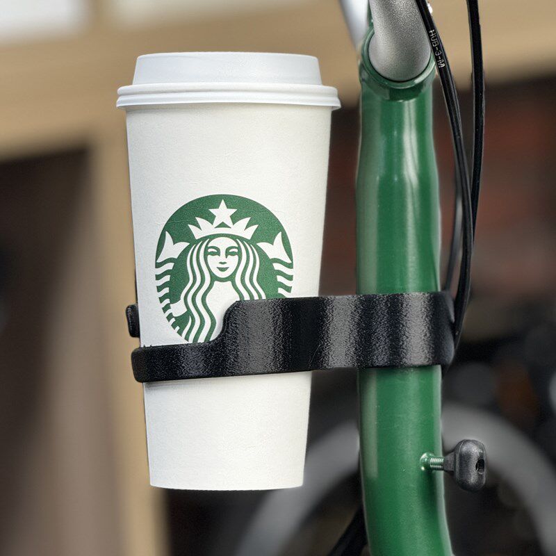 扶摇 适用brompton小布折叠自行车配件水壶架 快拆 奶茶咖啡杯架