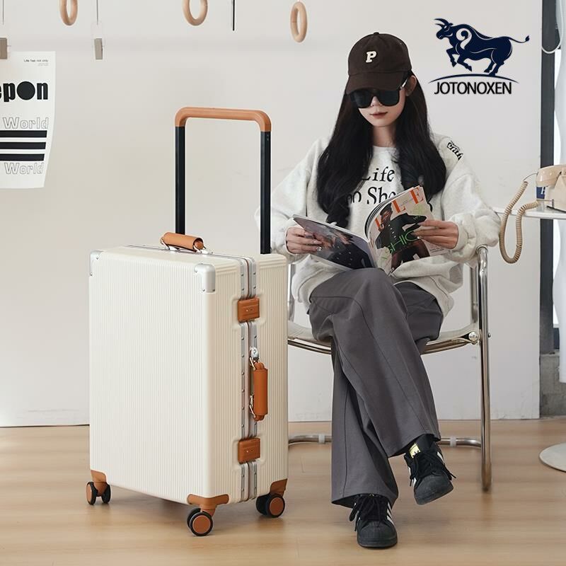 宽拉杆行李箱女24寸旅行箱男铝框静音万向轮20寸登机箱拉杆密码箱