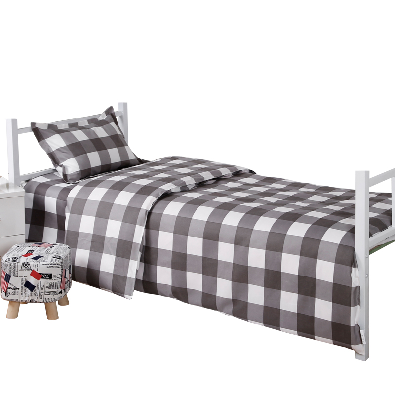 单人三件套大学生宿舍床上用品寝室上下铺1.2m1.5米床单被套枕套2