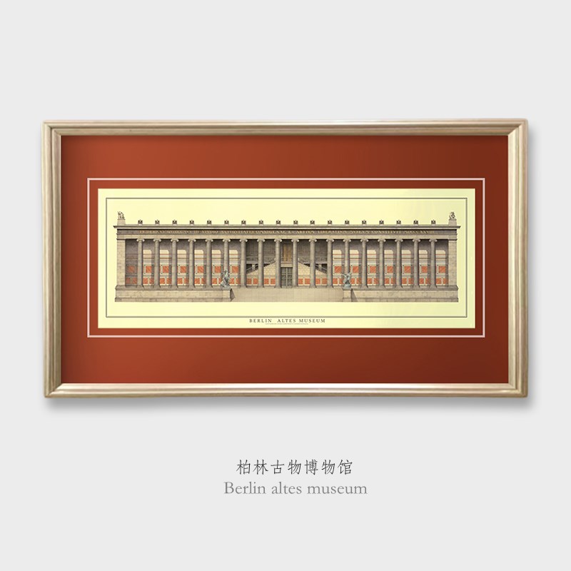 欧式建筑装饰画客厅沙发背景墙挂画餐厅壁画酒店大堂办公室装饰画图片