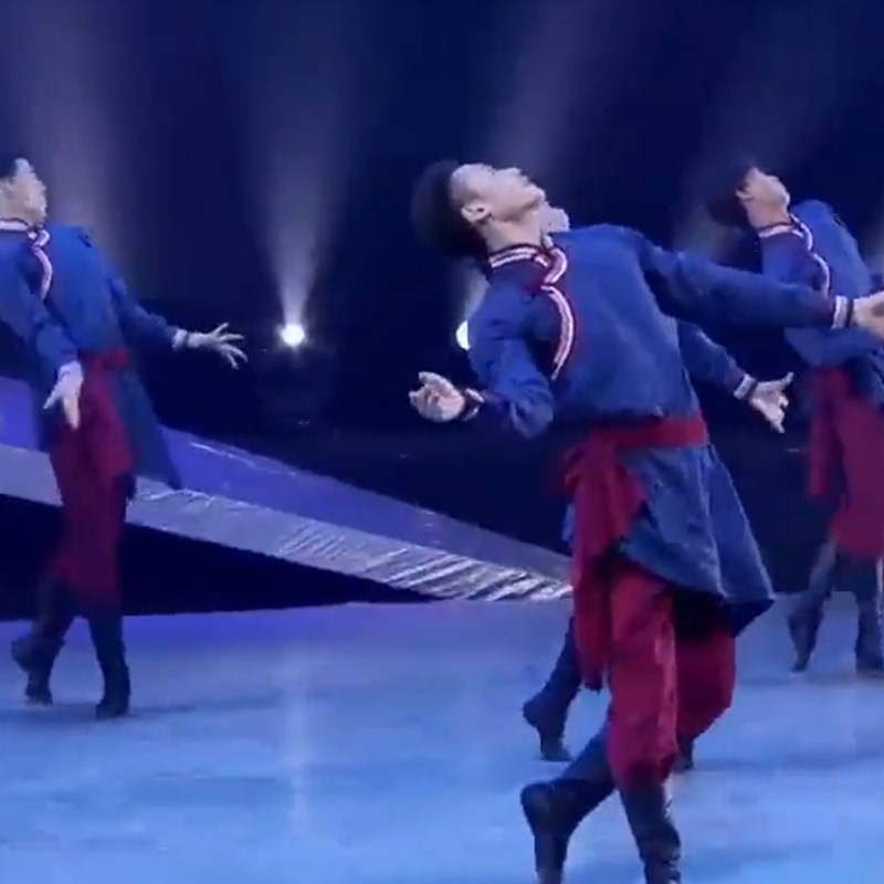 蒙古族绕臂绕腕组合少数民族舞蹈服艺考蒙古服男舞蹈课练习服装新