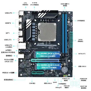 Q1HY板载CPU主板套装 不锁倍频 13代酷睿ES处理器13900HK测试ES版