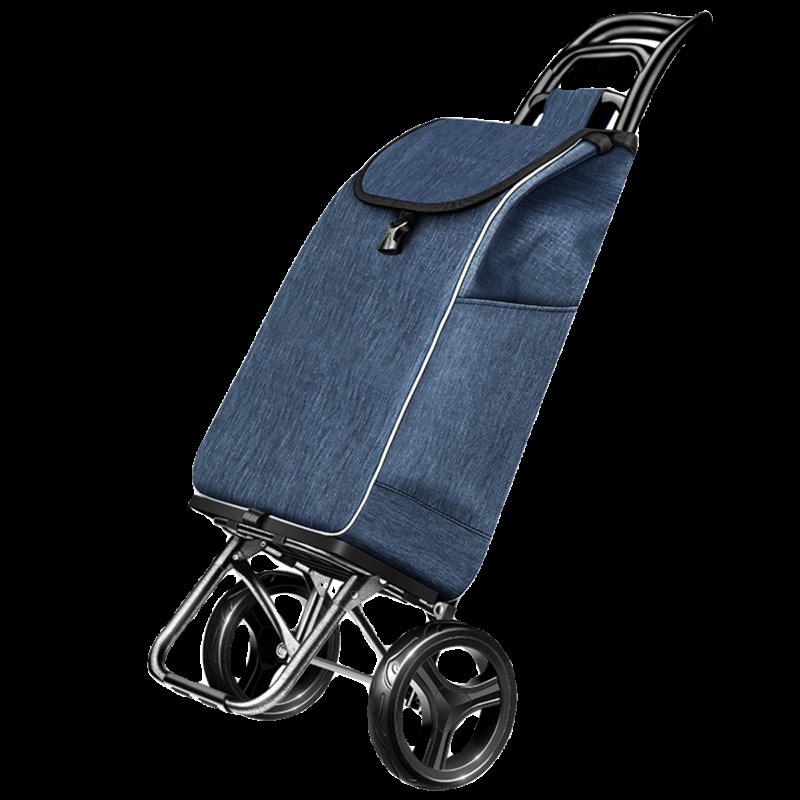 买菜车小拉车家用折叠轻便布袋老年人购物拉杆超轻手推车便携防水