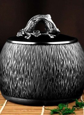 送领导礼物高档商务礼品纯锡茶罐实用定制老师同事朋友退休纪念品