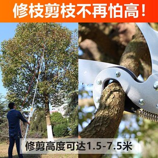 厂高枝剪伸缩杆高空剪剪枝绿化锯粗枝果J树锯树枝剪刀省力园林高
