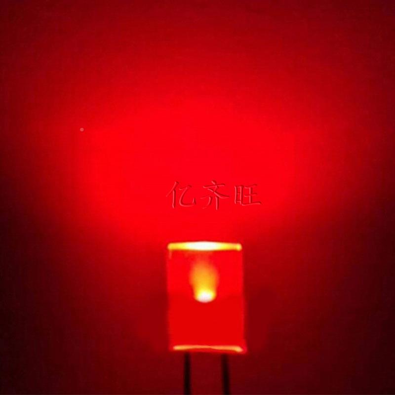 257方形红发红灯机械键盘灯珠超亮2*57指示灯LE直D灯珠MMS高厂家*