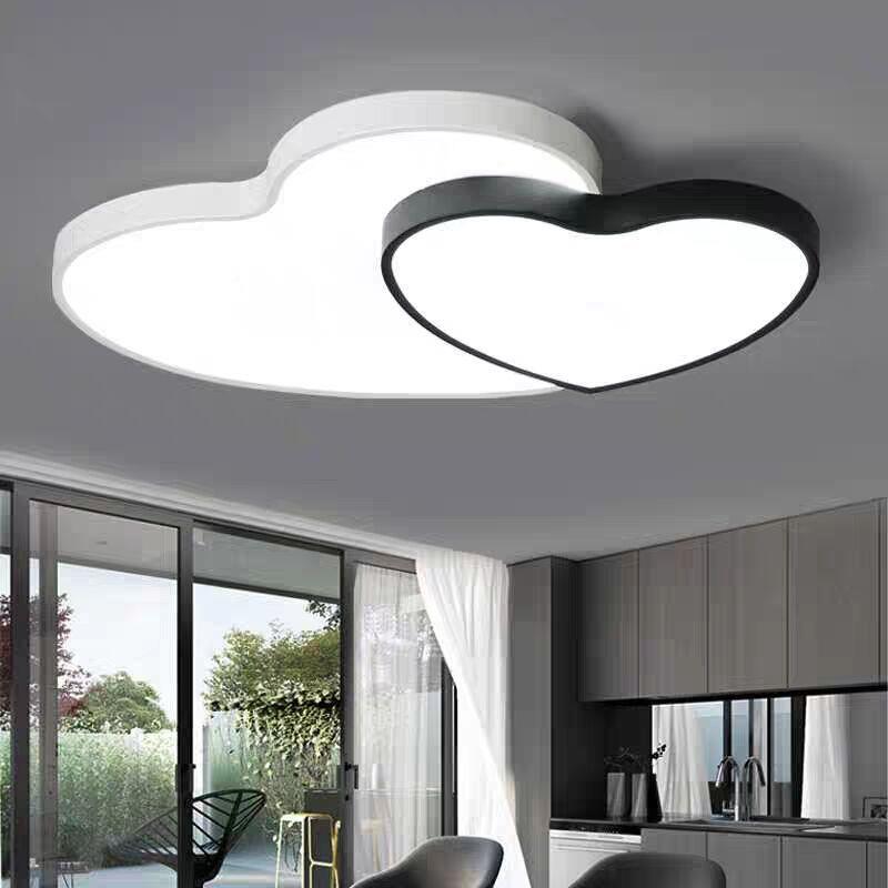 厂家简lSYX37d卧室吸顶灯约现代浪心漫温馨家用黑白双房间e书房灯