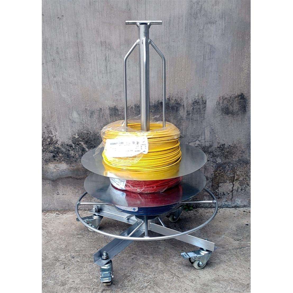 6电工放线放0-10平方线架穿线工线具放盘线滚子绕线架放线0器-1平