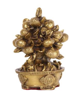 记铜吉器吉祥树0117铜摆件大大利铜树铜杨摇钱