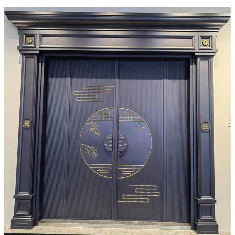 别567墅大铸门铝装甲防盗门厂大家标入户门非家用别墅进户大门