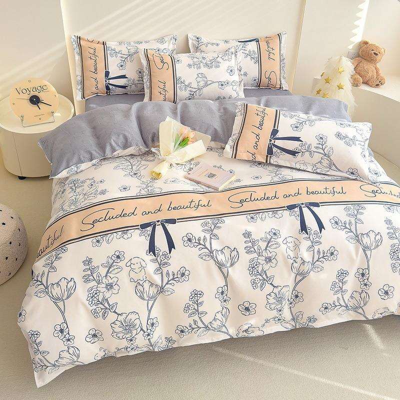 100加厚斜纹棉Pydwmm磨毛四件套床三上用单品床/被套通用单人宿舍