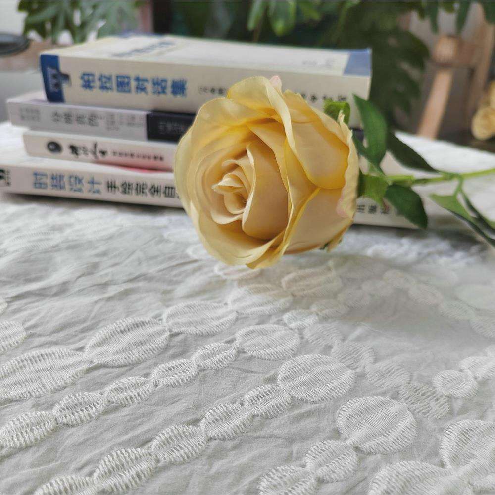 EG-15084全棉打孔绣花9布孔棉布刺绣EG-15084厂家直销雕绣