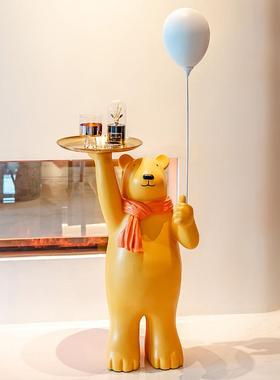 柜厂家创意气球饰熊电视柜件客厅玄关酒YKD4454沙发旁大型落地家