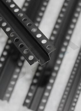 几字条黑色u型吊TAG凹收口p角vc阴阳线顶槽工艺槽滴水线黑色几字