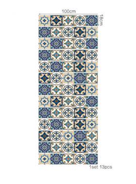 画谷自粘3D墙贴壁源画1片楼梯贴蓝色瓷砖图ebay亚L212马逊货跨3境