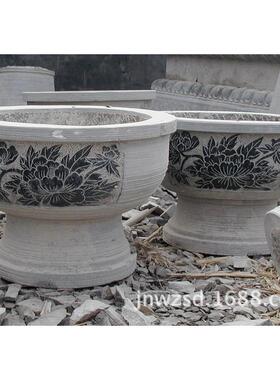 仿青石石鱼缸石雕价格图公司石头鱼1876缸雕古刻厂酒店缸片大全