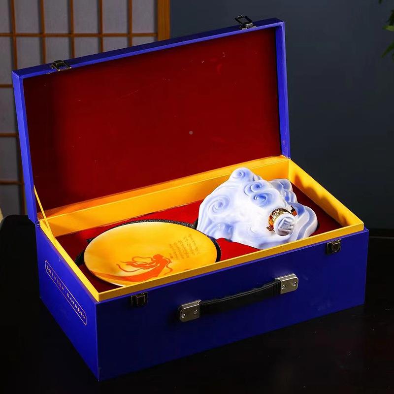 瓶3斤装新夜光酒中秋朤空月艺术祥jctc云具家款用密封景德镇陶瓷