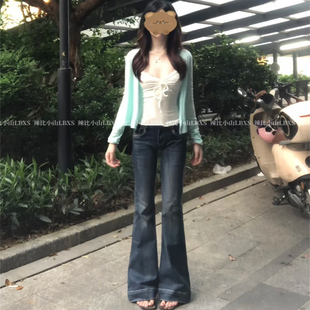 上衣两件套 纯欲甜辣风蕾丝边吊带背心女叠穿修身 长袖 防晒开衫 罩衫