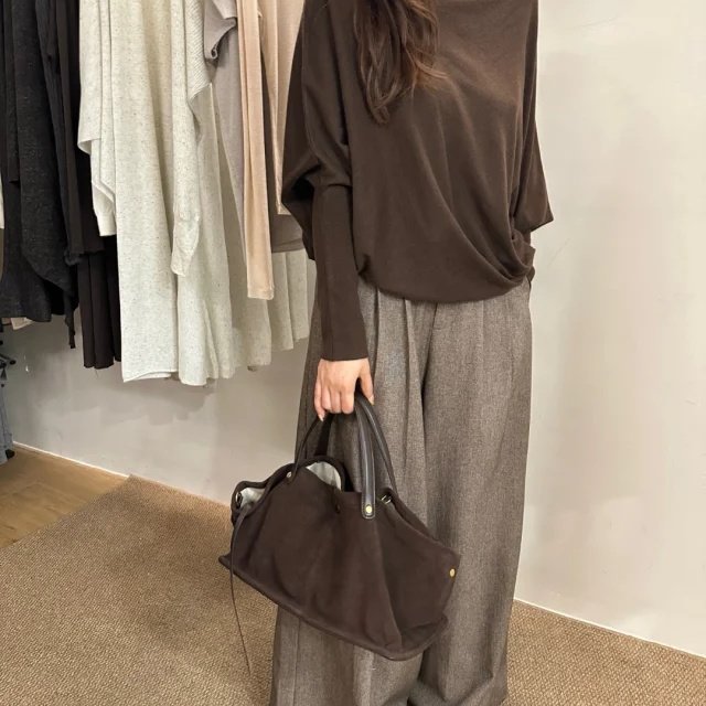 韩系复古气质高级感斜肩慵懒风宽松百搭长袖上衣高腰阔腿裤两件套,女装/女士精品,时尚套装,淘宝优惠券,粉丝福利购,淘宝优惠卷