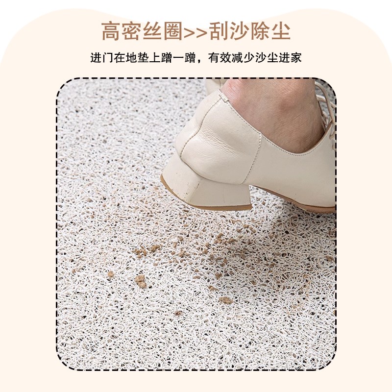 卡通丝圈入户门地垫地毯入户进门口蹭脚垫子防滑耐脏玄关门内地垫