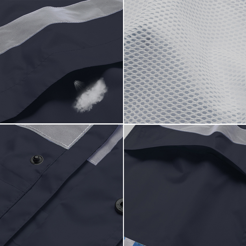 cnss反光雨衣雨裤套装双层加大加厚摩托车雨衣成人分体骑行防水服