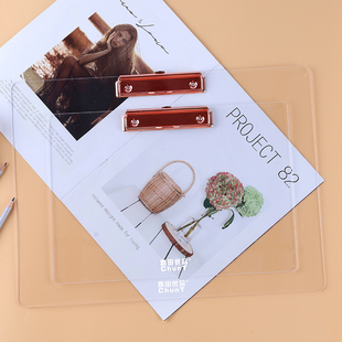 亚克力透明文件夹a4加厚资料写字夹板垫板素描速写板夹8K绘画板6K