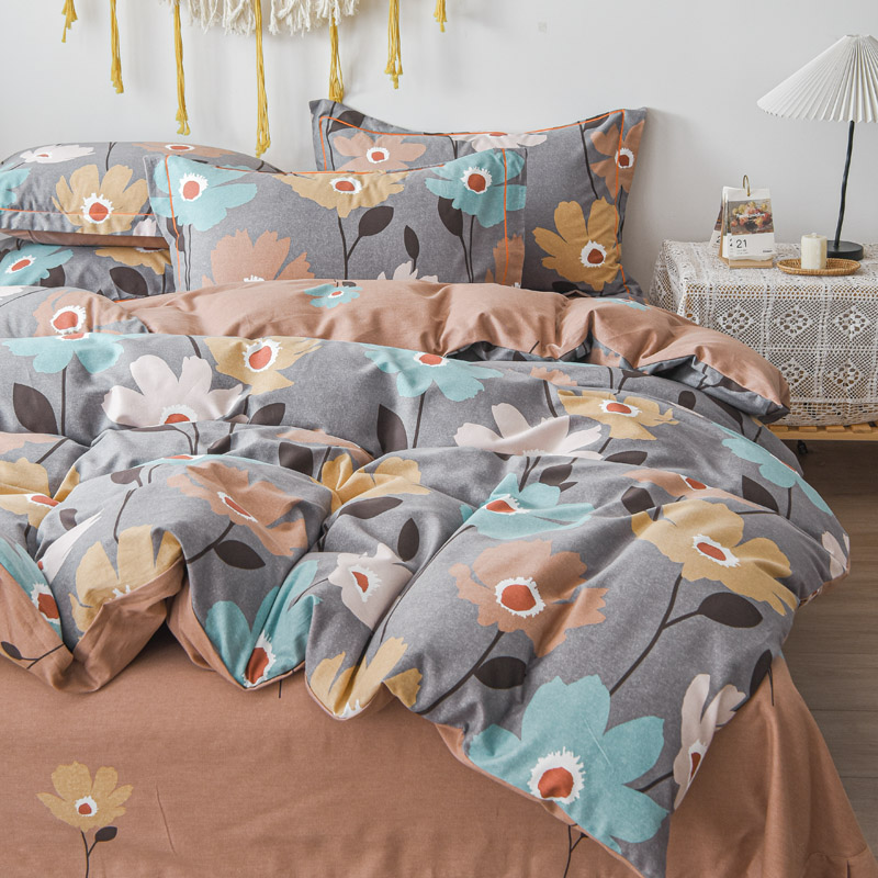 定做订制全棉纯棉磨毛四件套榻榻米被套被罩229*230*250*248248