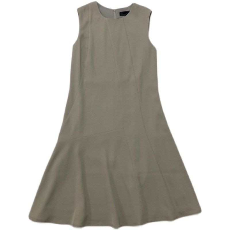 TH 夏女装【清货】 三醋酯混纺竖条纹理无袖背心连衣裙 M0509622