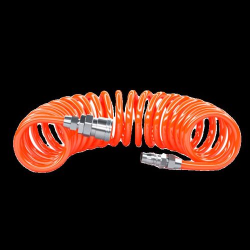 PEU弹簧气管软管螺旋伸缩空压机气泵高压汽管快速接头气动风管8mm