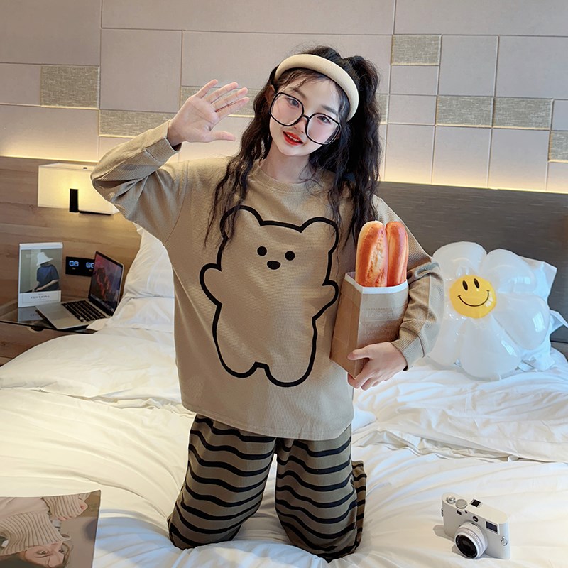 女童家居服秋季2024新款儿童洋气秋装睡衣大童女孩春秋款长袖套装