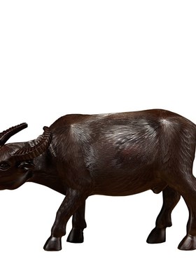 黑檀木雕十二生肖水牛摆件实木牛气冲天家居办公桌面装饰工艺礼品