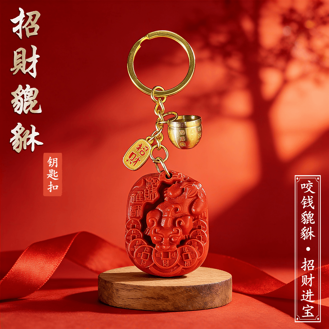 臻品.鸿韵招财貔貅咬钱祥瑞圣兽驾车个人用品