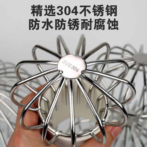 不锈钢鱼池地漏 加厚过滤网110PVC管75下水管160防堵塞网罩雨水斗