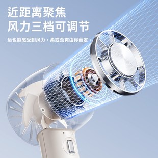 随身usb充电扇 手持小风扇无叶涡轮高速制冷降温小风炮小型便携式