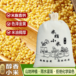 米脂小米黄小米新米陕北特产农家杂粮熬粥煮稀饭孕妇儿童小米粥