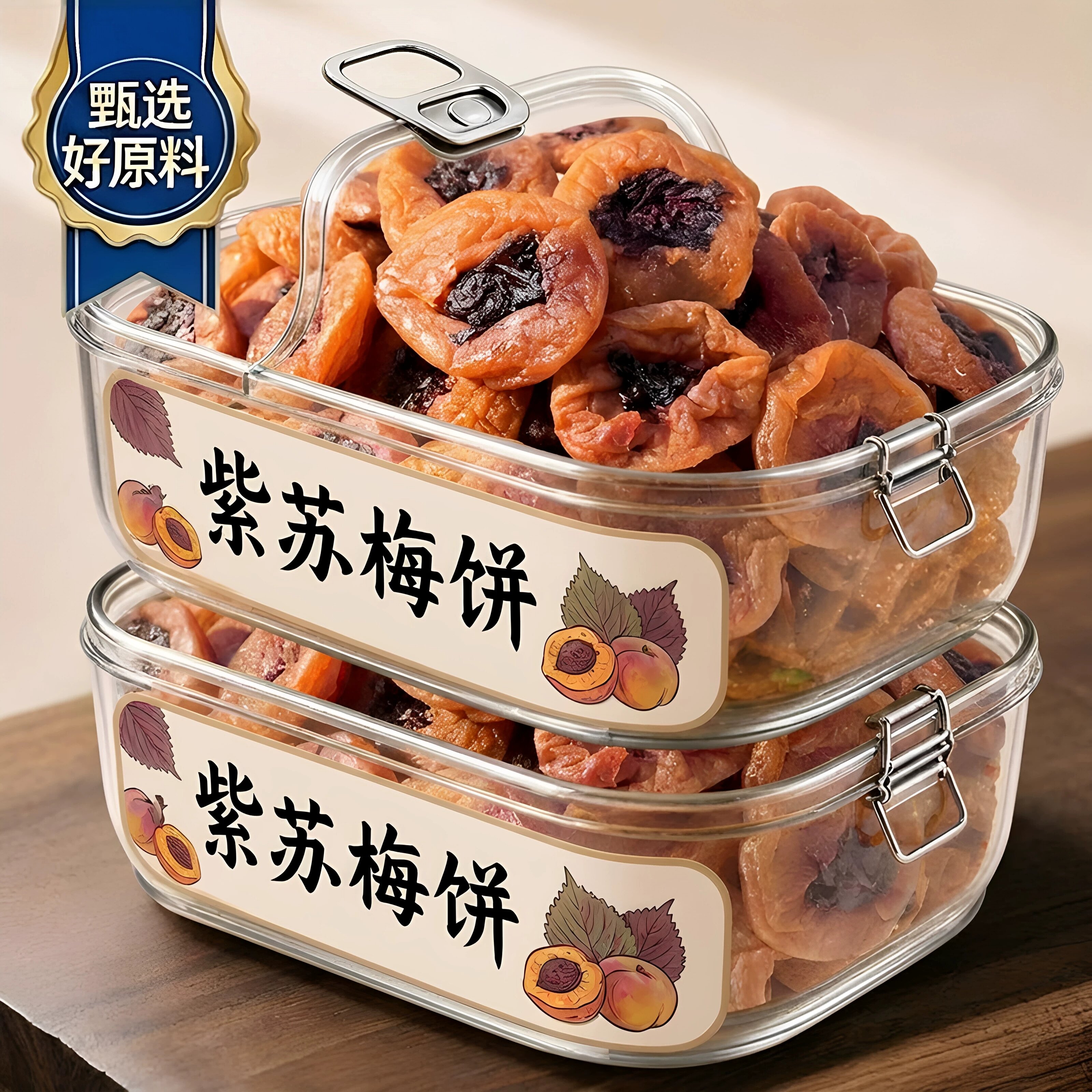 湖南特产紫苏梅饼酸甜无核梅肉果脯蜜饯青梅梅子休闲零食小吃无核