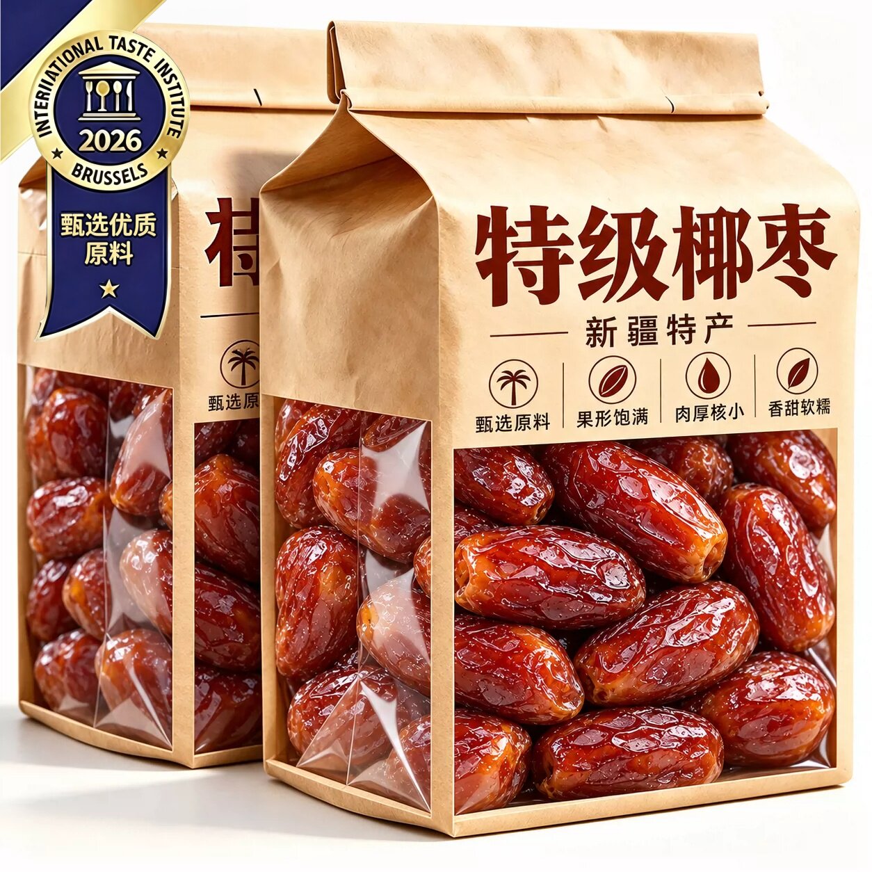 特级正宗椰枣官方旗舰店纯正进口新货迪拜阿联酋沙特新鲜蜜饯零食
