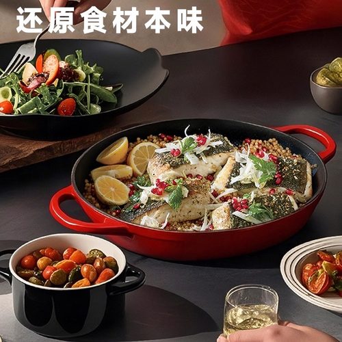 美国康宁铸铁珐琅锅送礼家用