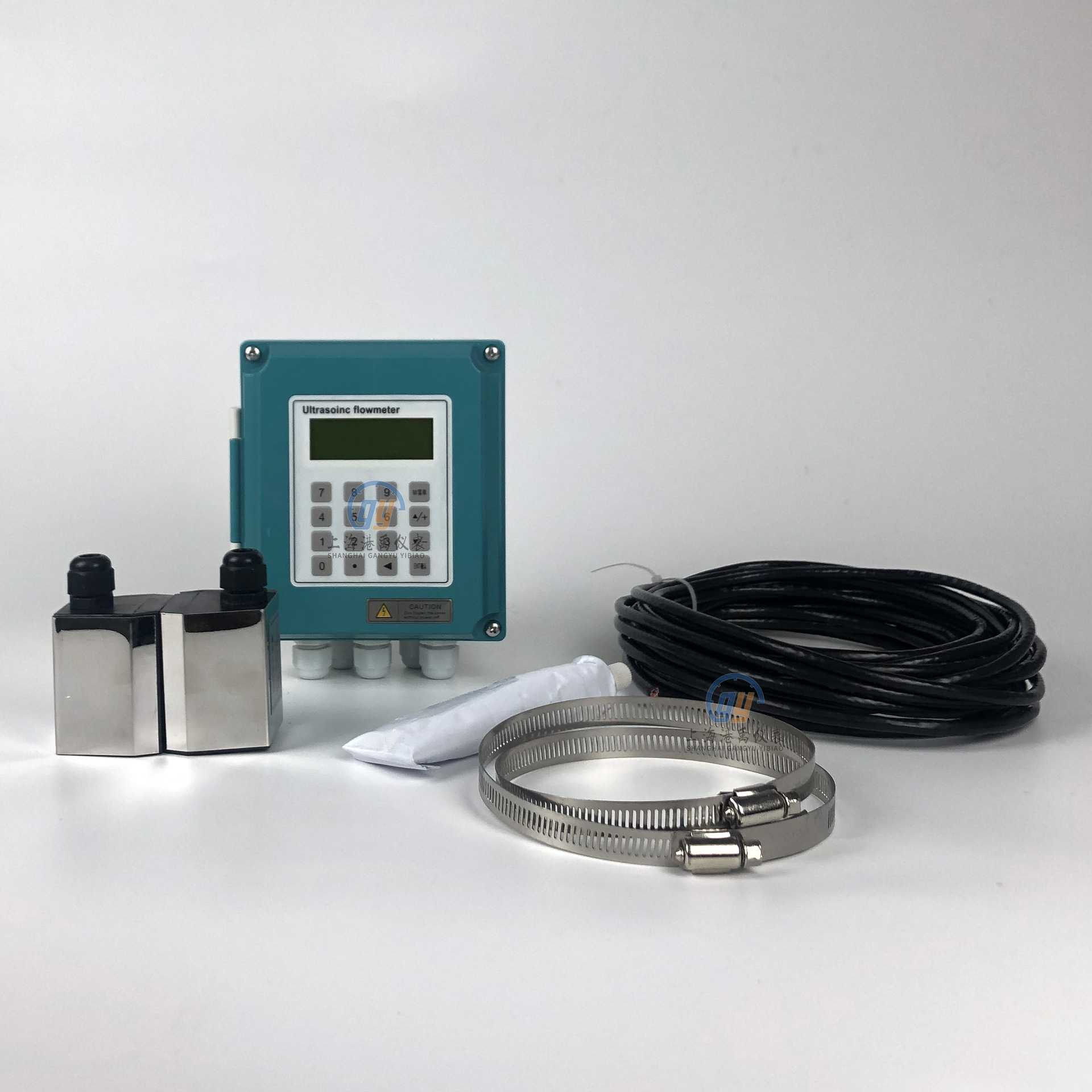 新款直销外夹式超声波热量表壁挂式流量计外流量计数显水表8