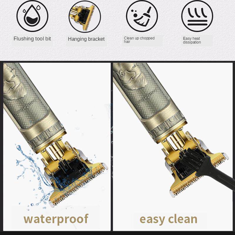 直销新款跨境油头推剪理发器电动剃头刀复古雕刻电推剪光头理发器