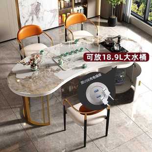 岩板茶桌椅组合高端轻奢阳台家用小茶台现代简约泡茶桌办 直销新款