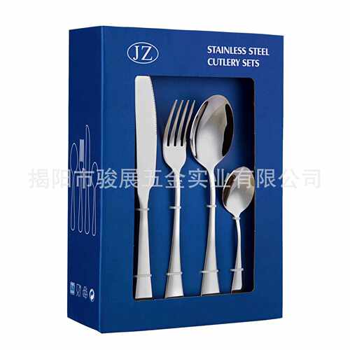 新款直销餐厅1010不锈钢牛排刀叉勺套装 家用304不锈钢西餐具刀叉