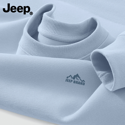 Jeep吉普加绒加厚圆领卫衣