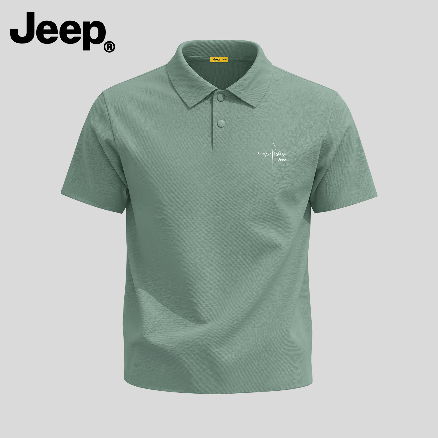 Jeep吉普冰丝短袖POLO衫男夏季